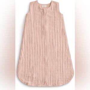 Organic Cotton Sleeveless Dusty Rose Baby Sleep Sack.